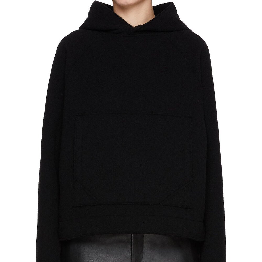 NWT$1290 ARMARIUM MABEL BOXY WOOL HOODIE Oversized Sweatshirt Sz 38 S-M (4-6) - Picture 3 of 16